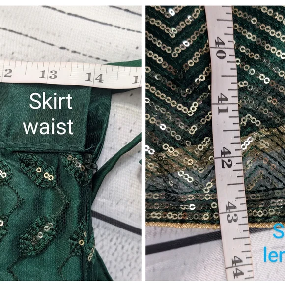 Elegant Emerald Green Lehenga Choli Set - Picture 10 of 14